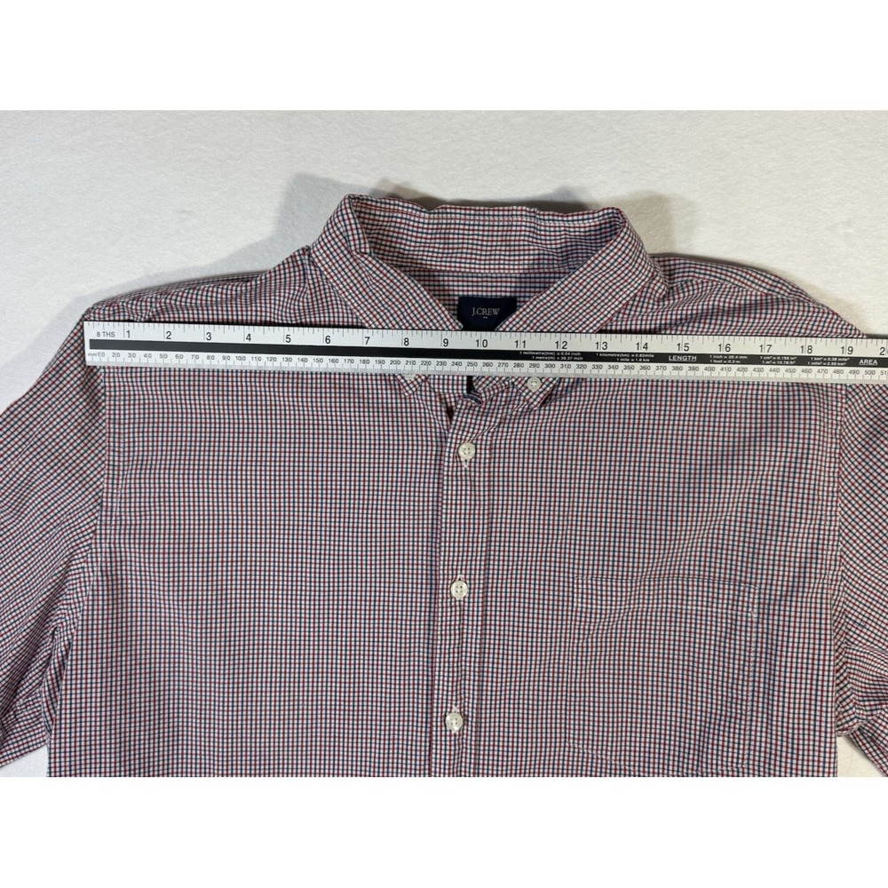 J CREW - Men's Button Down Cotton Long Sleeve Shirt Size XL Tall (XL-T) - Picture 3 of 7